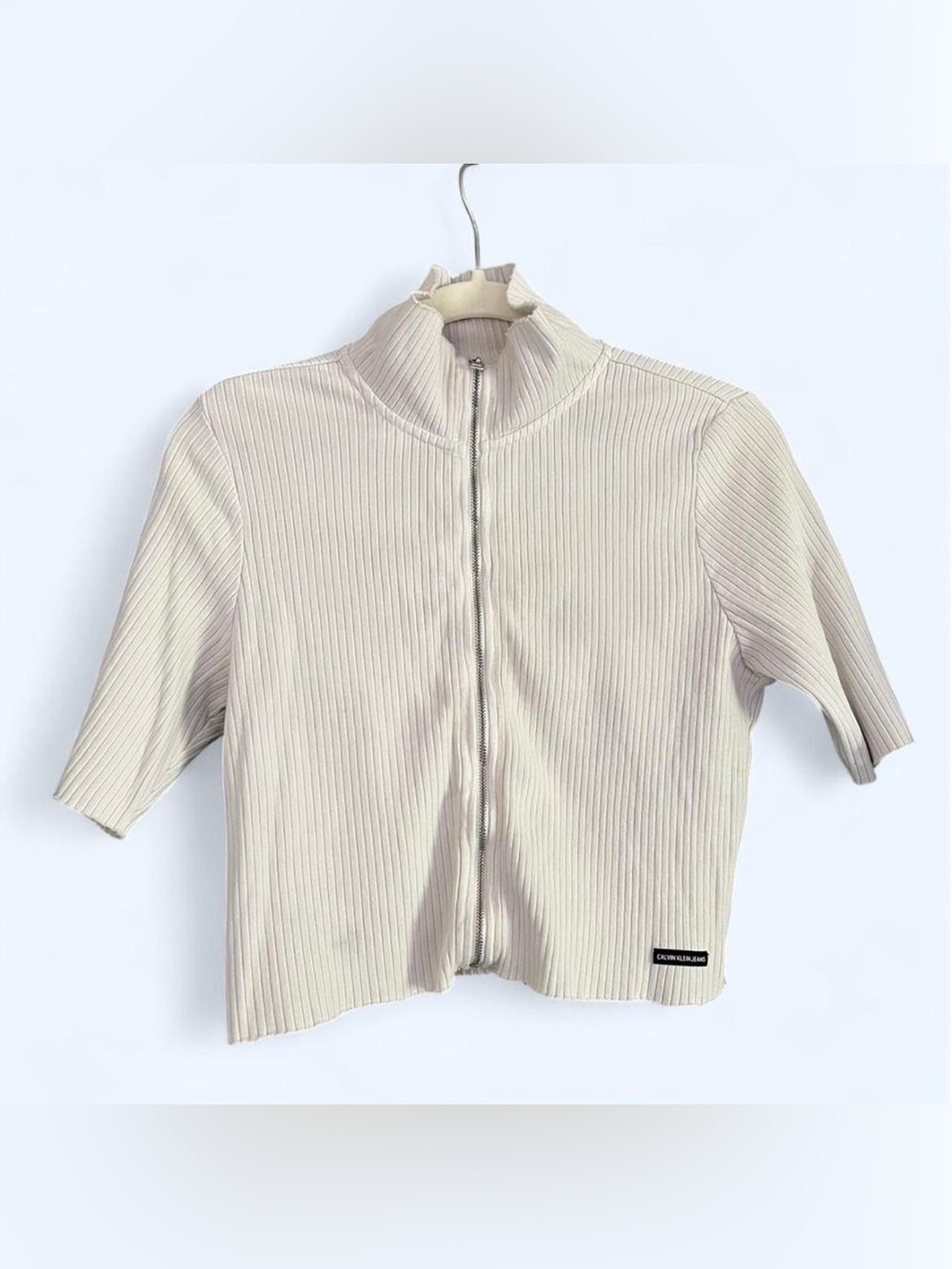 Calvin Klein Jeans Ribbed Short-Sleeve Top